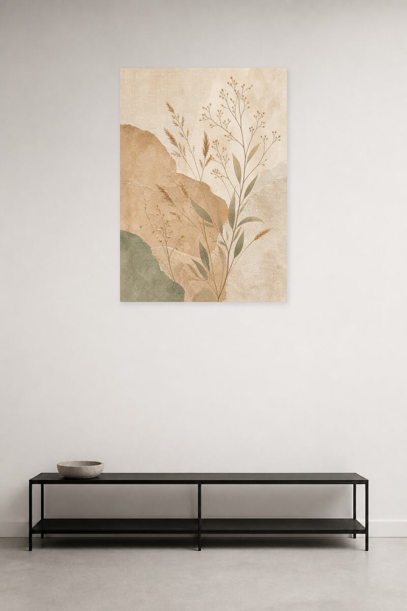 Глиняный фрагмент в интерьере